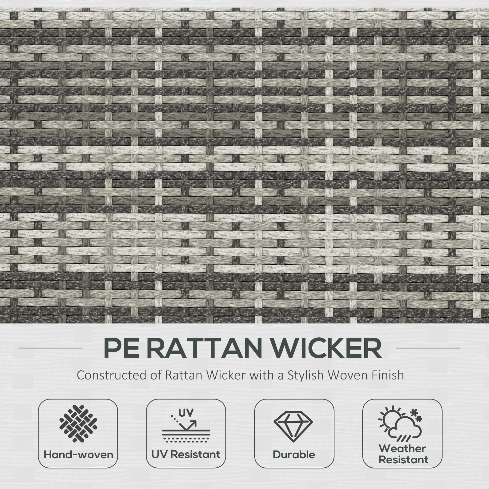 7pc Wicker Sectional Set, Tea Table, Rattan Sofa, Outdoor Furniture, Blue Patio Furniture Sets at Gallery Canada