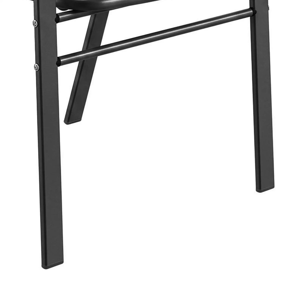 Stackable Outdoor Dining Chairs Set Of 2, Black Patio Chairs at Gallery Canada