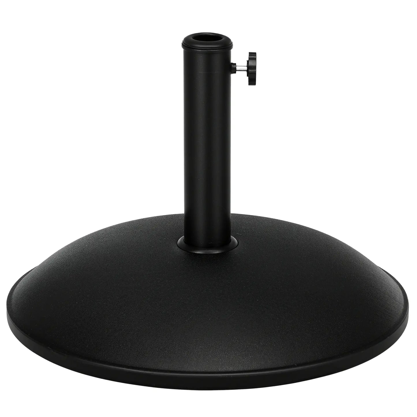44 lbs Cement Umbrella Base, 19" Heavy Duty Round Stand, Black Umbrella Bases Black at Gallery Canada