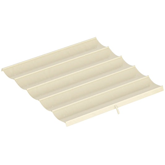 Retractable Pergola Canopy, 10' x 10', Cream White Gazebo Canopy Replacement Cream at Gallery Canada