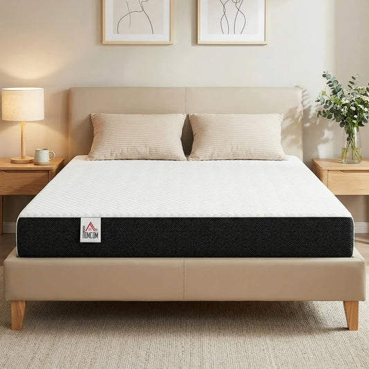6 Inch Memory Foam Mattress, Medium Firm, CertiPUR-US Mattresses White, Grey at Gallery Canada