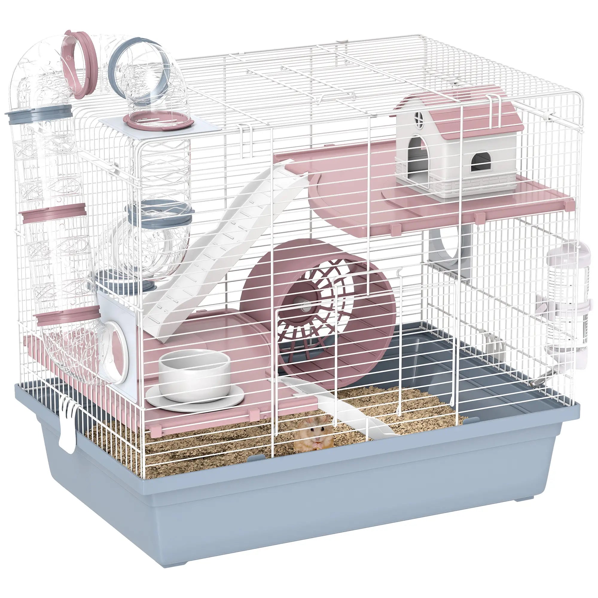 3-Tier Hamster Cage With Exercise Wheel, Food Bowl, Water Bottle Hamster Cages at Gallery Canada