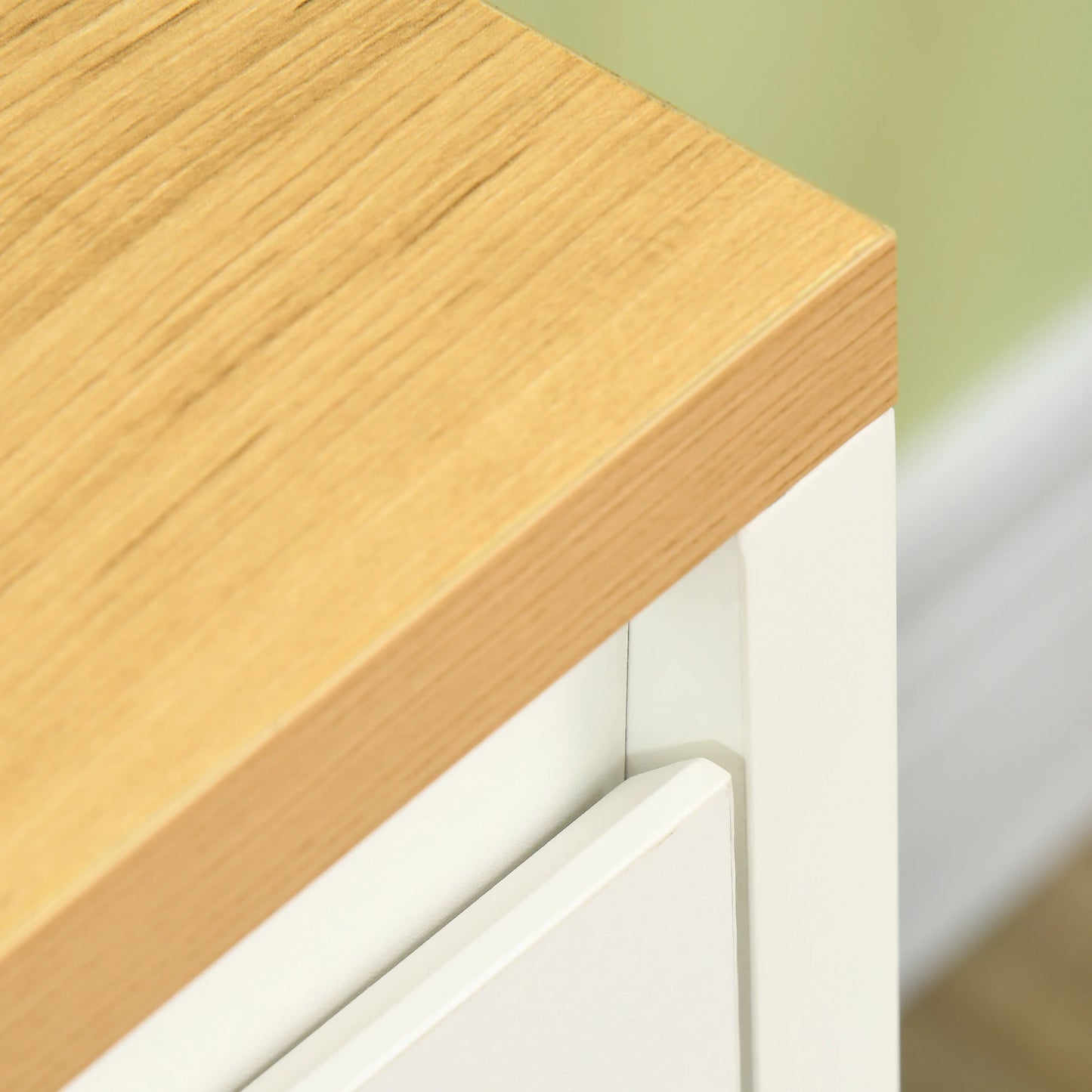 Sideboard Cabinet, Buffet Table, 2 Double Doors, Adjustable Shelves, White Bar Cabinets at Gallery Canada