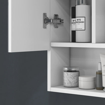 Wall Mounted Medicine Cabinet with Mirror, Adjustable Shelves, White Mirror Medicine Cabinets at Gallery Canada