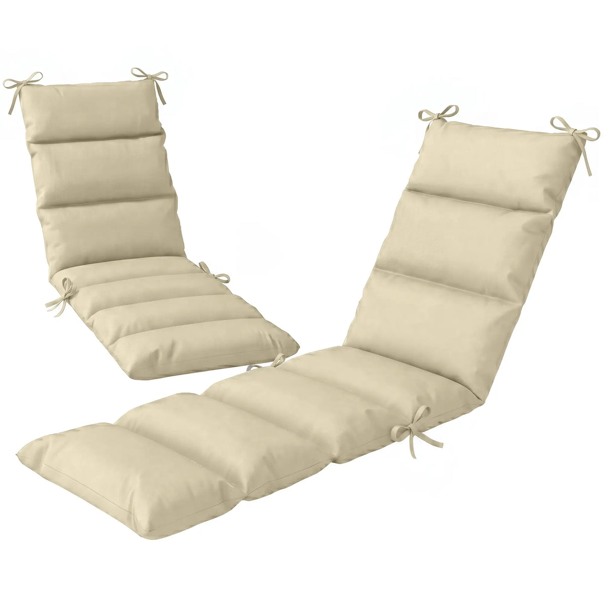 Outdoor Lounge Chair Cushion, Reversible, Zipper, Beige Patio Chair Cushions Beige at Gallery Canada