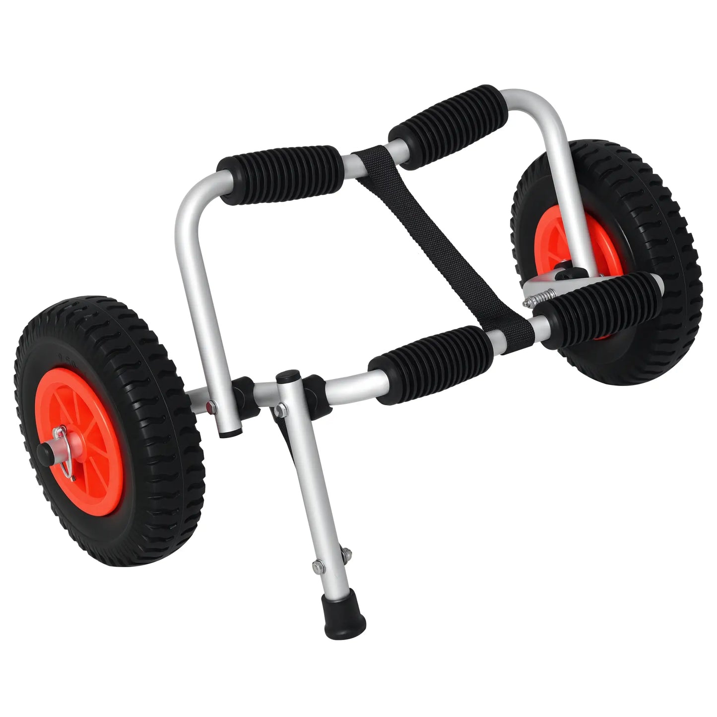 Kayak Cart Dolly, Flat-Free Wheels, Aluminum Frame, Folding, Silver Kayak Carts at Gallery Canada