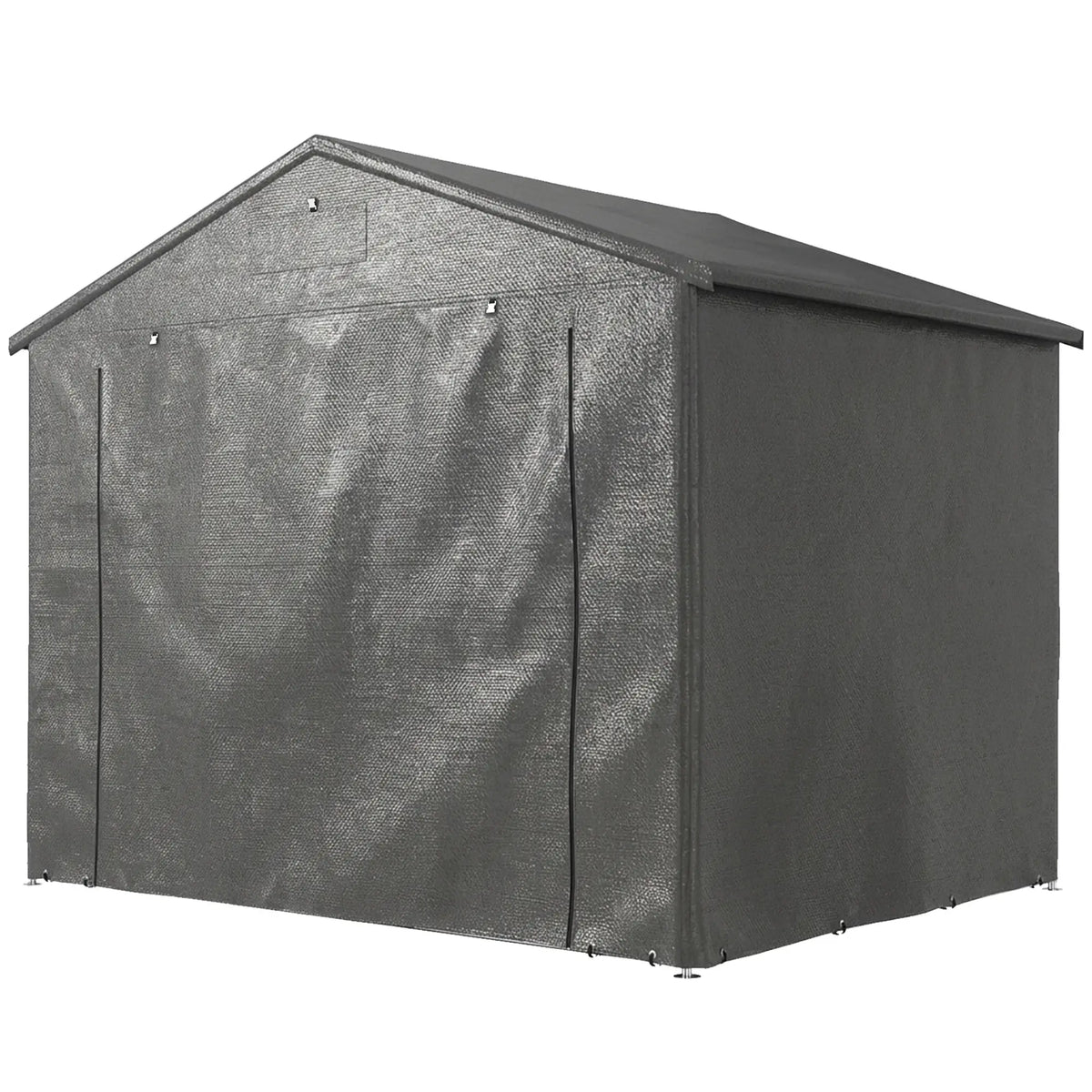 8' x 6' Portable Shed, Waterproof Bike Tent, Dark Grey Sheds Dark Grey at Gallery Canada