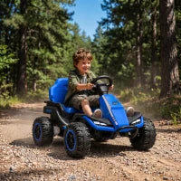 Voiture électrique pour enfants 24V, Double Moteur, Télécommande, Bleu