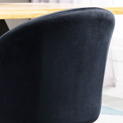 Modern Dining Chairs, Velvet Upholstery, Set of 4, Black Bar Stools at Gallery Canada