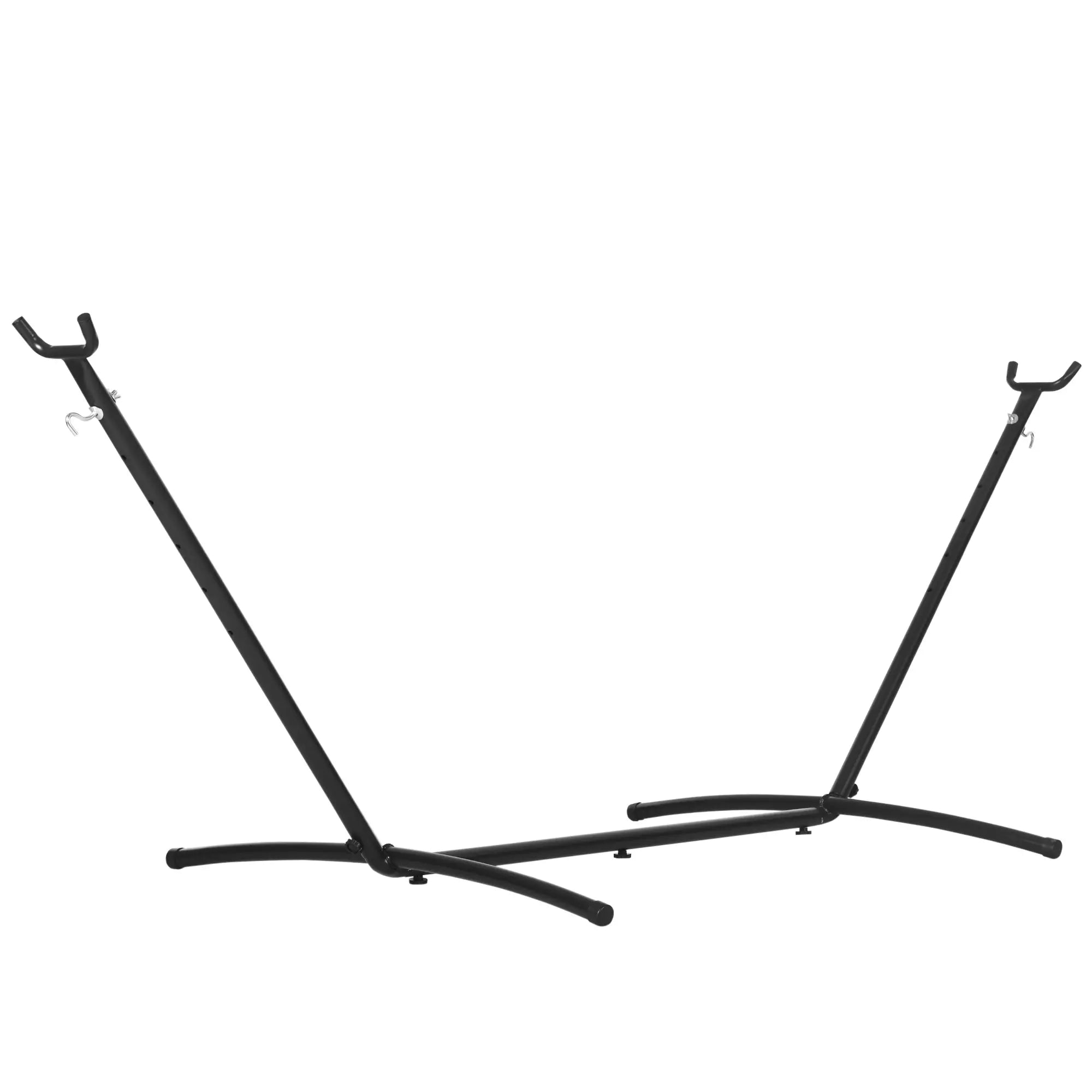 9.2'L Adjustable Hammock Stand, Heavy Duty, Outdoor Camping, Black Hammock Stands Black at Gallery Canada