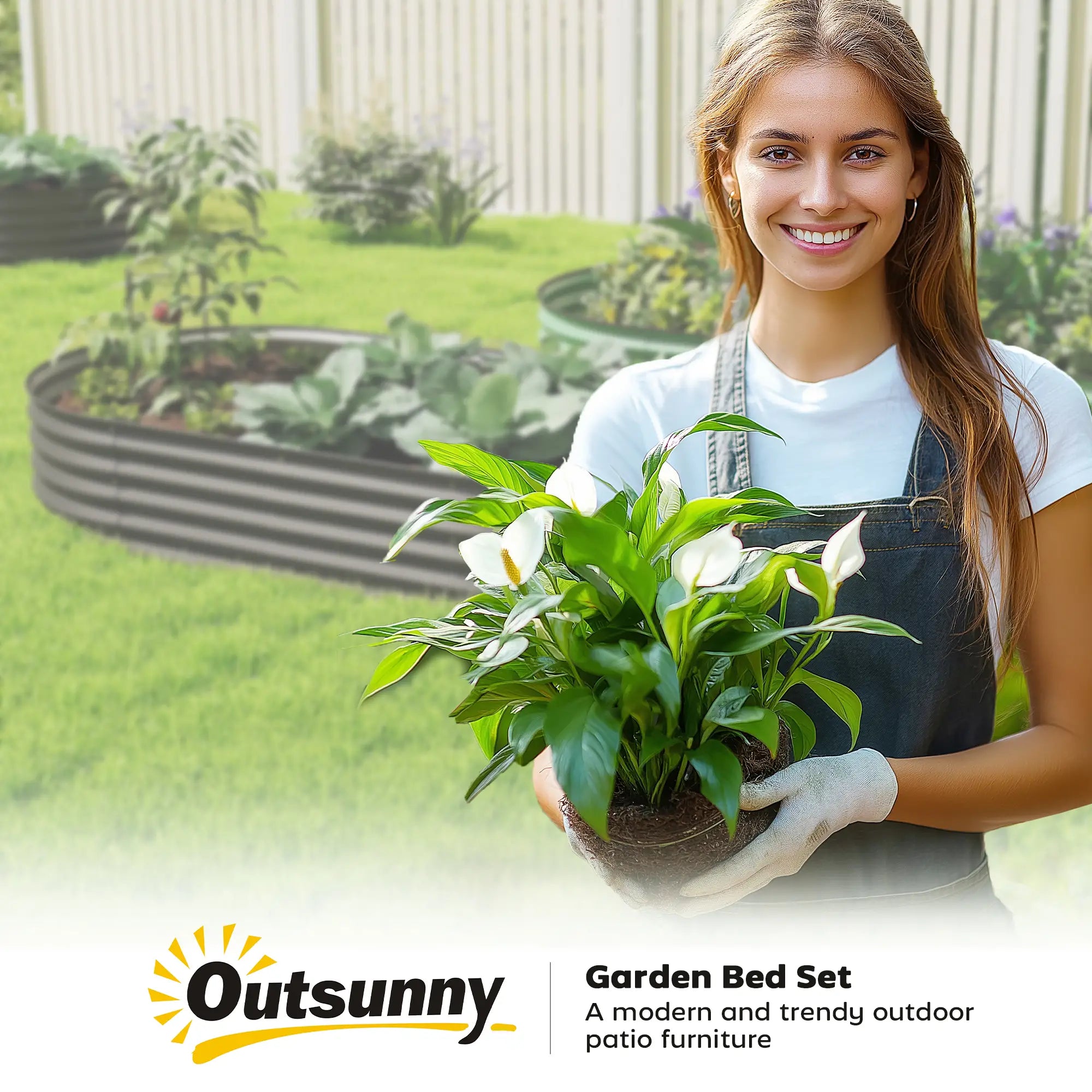 5' x 3' x 1' Outdoor Planter Box, Galvanized Raised Garden Bed, Dark Grey Galvanized Planter Boxes at Gallery Canada