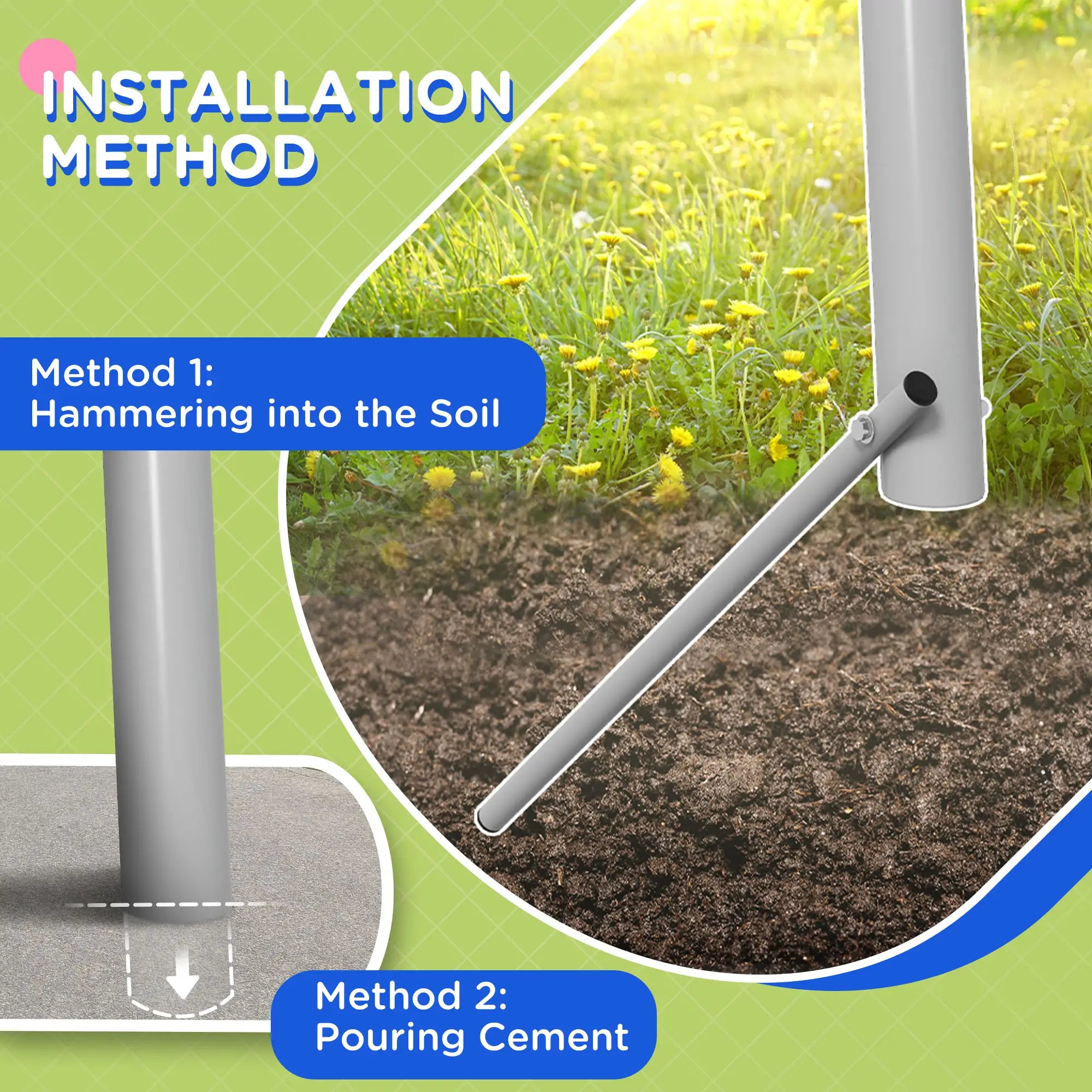 Kids Swing Set, Heavy Duty A-Frame Metal Frame with Glider, Swing Seat, Green Gym Sets & Swings at Gallery Canada