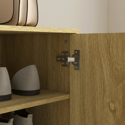 5-Tier Shoe Cabinet, Adjustable Shelves, 15 Pair Storage, Oak Shoe Storage Cabinets & Racks at Gallery Canada