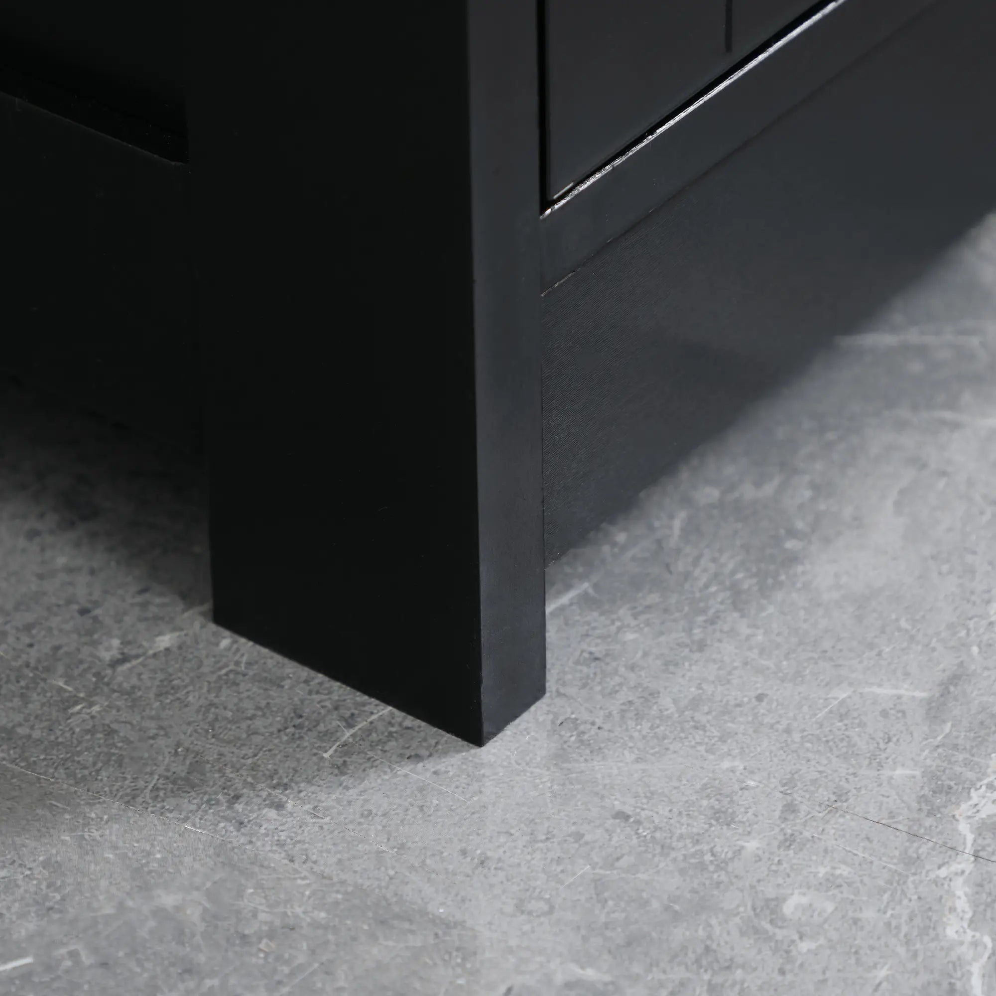 Under Sink Bathroom Cabinet, 2 Doors with Shelf, Black Bathroom Cabinets at Gallery Canada