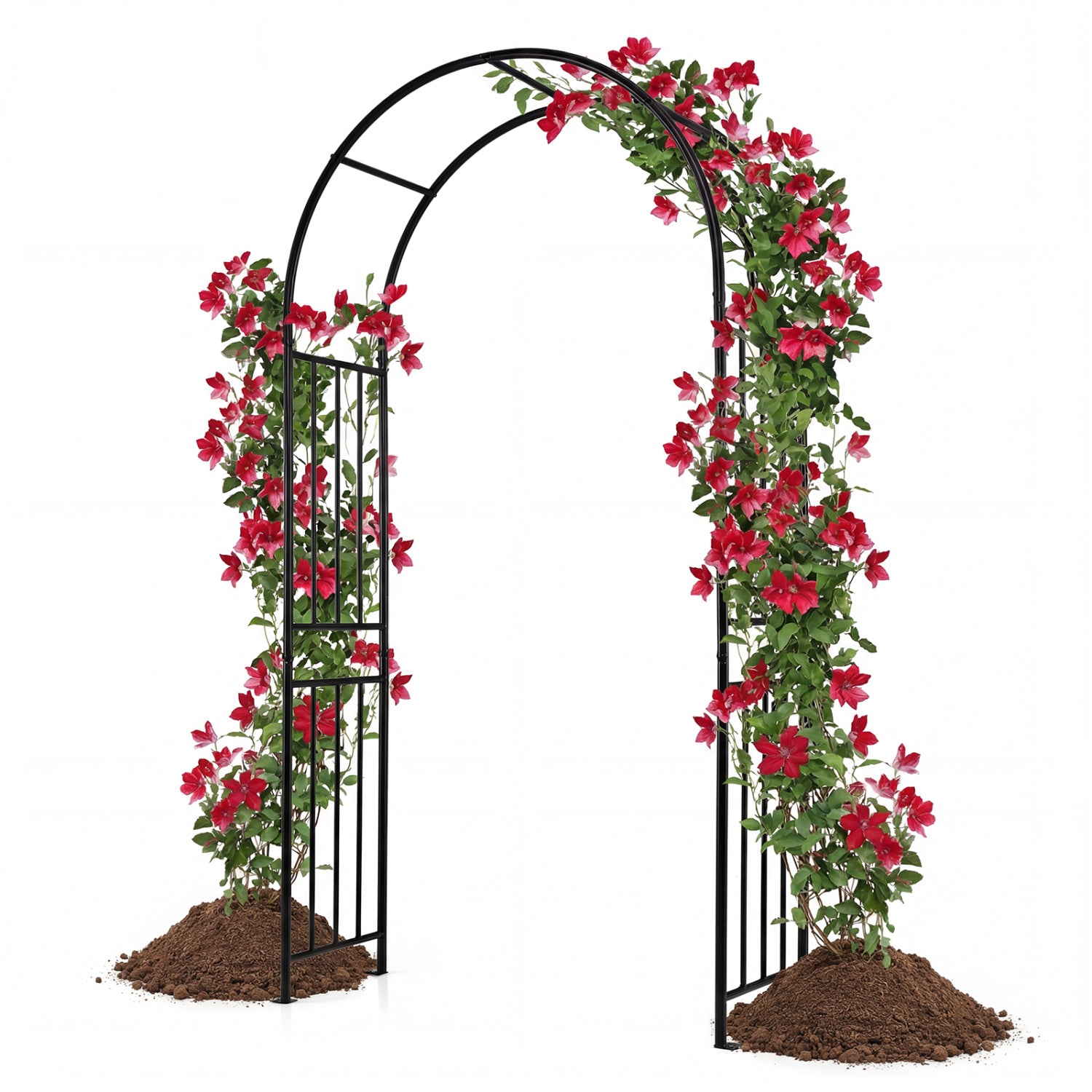 7.2 Feet Climbing Plants Arch, Black Outdoor Decor at Gallery Canada