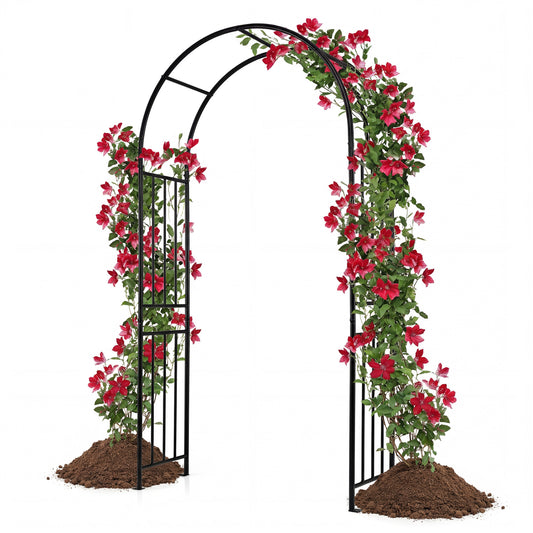 7.2 Feet Climbing Plants Arch, Black Outdoor Decor Black at Gallery Canada