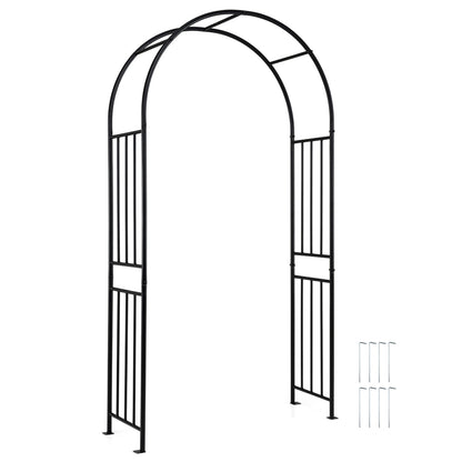 7.2 Feet Climbing Plants Arch, Black Outdoor Decor at Gallery Canada