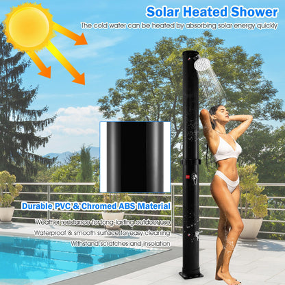 7.2 Ft Solar Outdoor Shower, Free Rotating Head, Black Portable Toilets & Showers at Gallery Canada