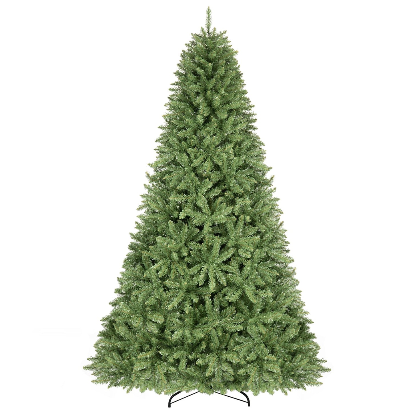 7.5 FT Artificial Christmas Tree, Easy-Setup Hinges, Green