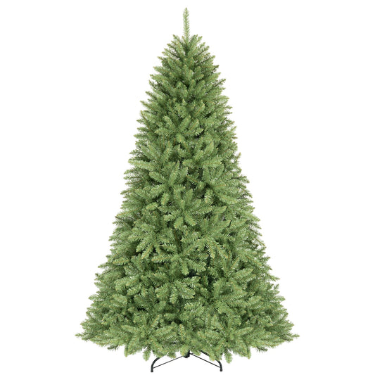 9 FT Artificial Christmas Tree with Easy-Setup Hinges, Green Christmas Tree Green at Gallery Canada