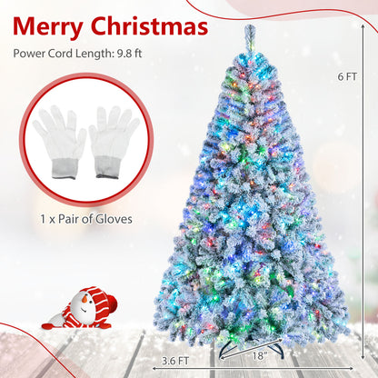 Arbre de Noël intelligent à crayon de 6 pieds avec synchronisation musicale, lumières RVB
