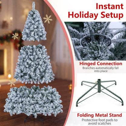 Arbre de Noël intelligent à crayon de 6 pieds avec synchronisation musicale, lumières RVB