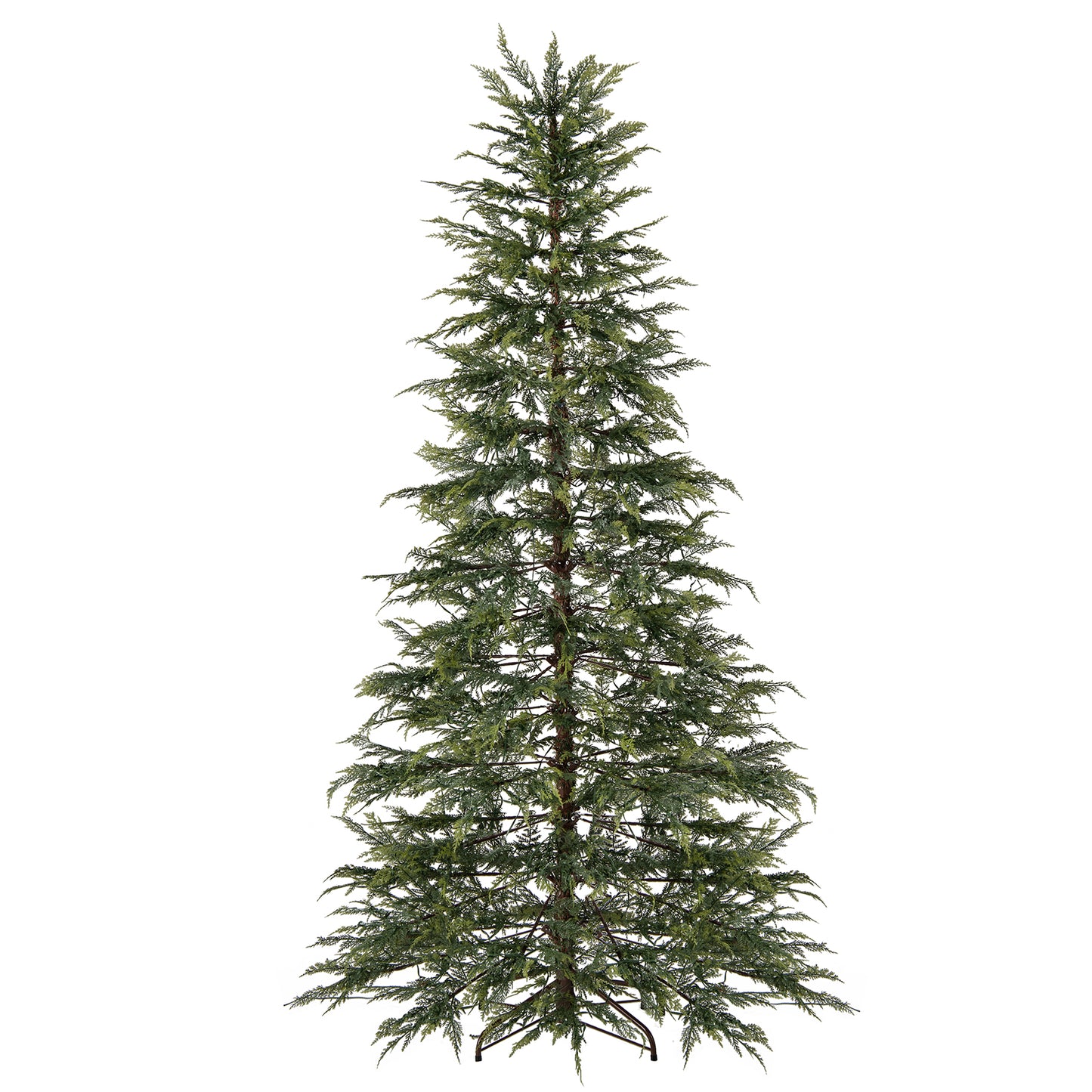 7.5 Feet Artificial Christmas Tree with Branch Tips and Colorful LED Lights, Green Christmas Tree at Gallery Canada