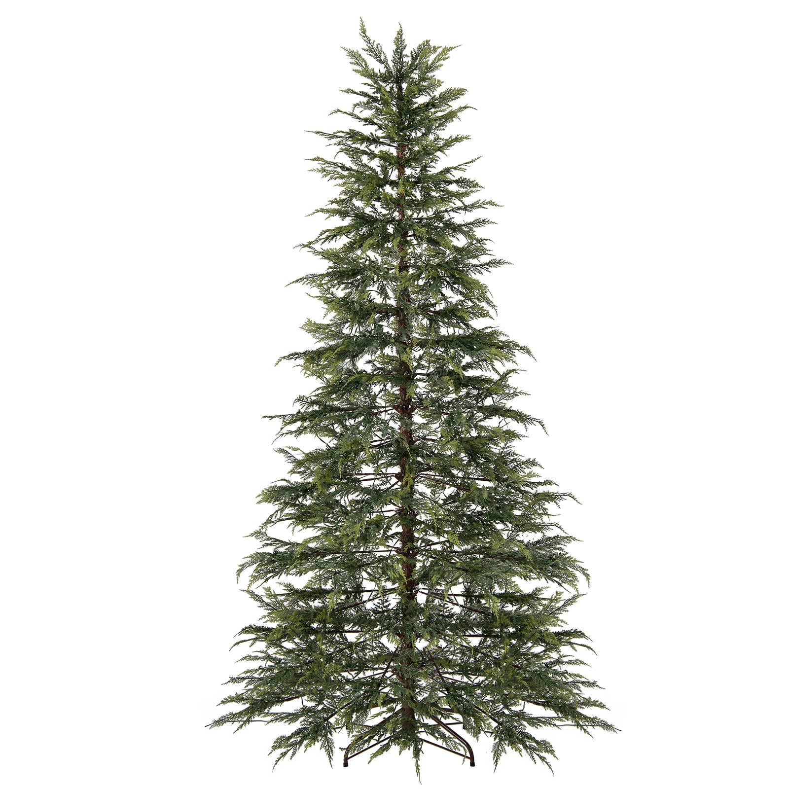 7.5 Feet Artificial Christmas Tree with Branch Tips and Colorful LED Lights, Green Christmas Tree at Gallery Canada