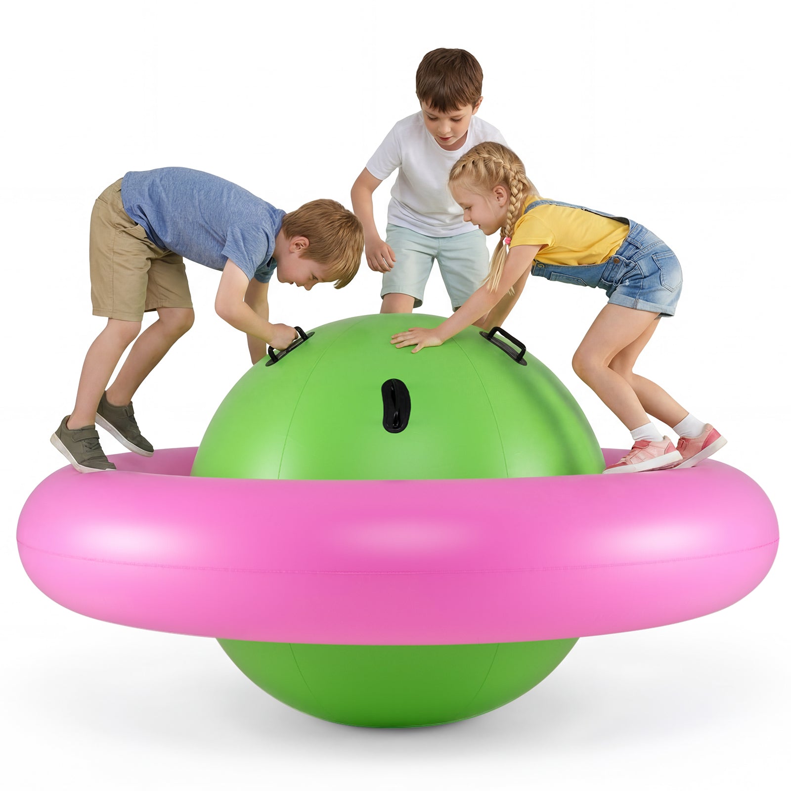7.5 Foot Giant Inflatable Dome Rocker Bouncer, Pink Toy Sports Pink at Gallery Canada