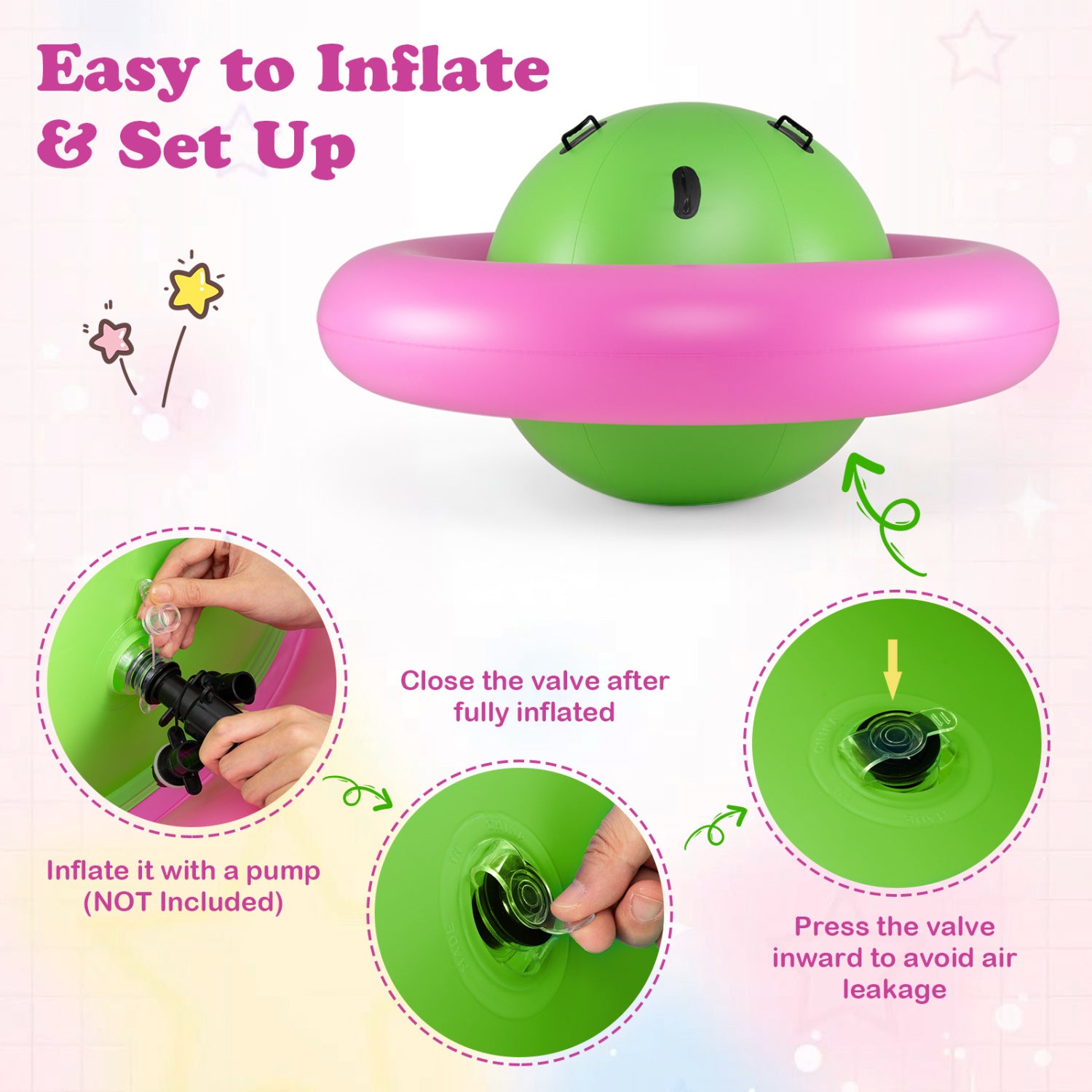 7.5 Foot Giant Inflatable Dome Rocker Bouncer, Pink Toy Sports at Gallery Canada