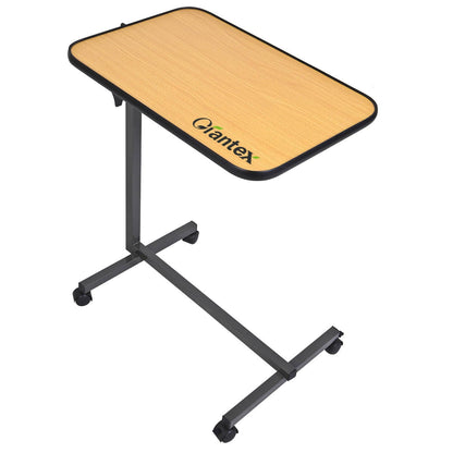 Table roulante de lit, plateau de nourriture, beige