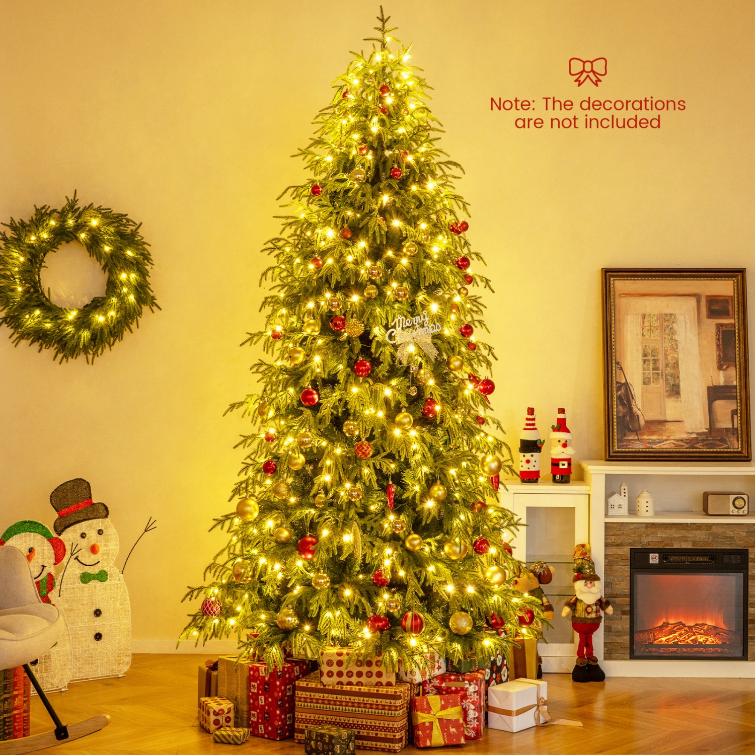 Pre-Lit Artificial Christmas Tree, Hinged, 8 Feet, Faux Christmas Tree at Gallery Canada