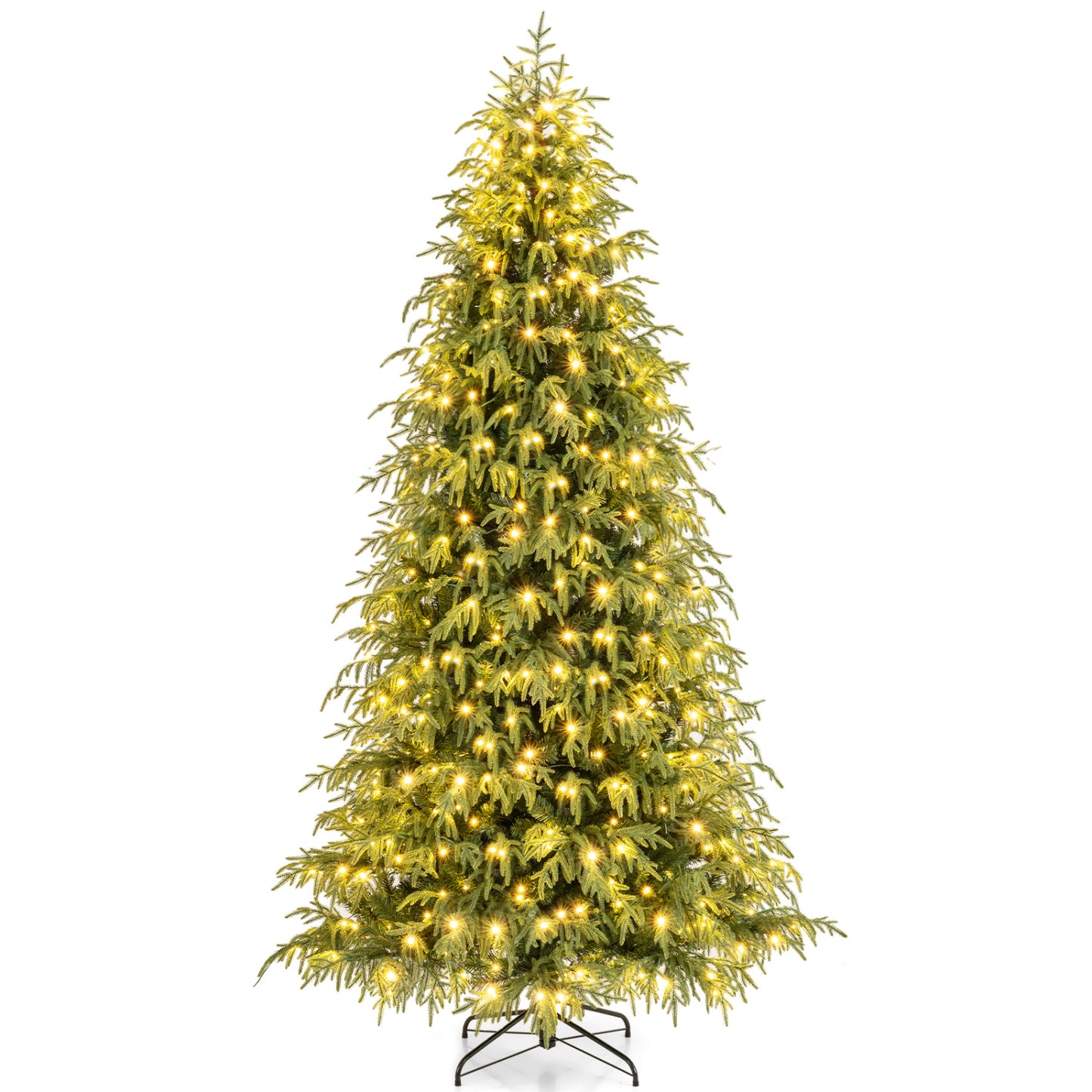 Pre-Lit Artificial Christmas Tree, Hinged, 8 Feet, Faux Christmas Tree Green at Gallery Canada
