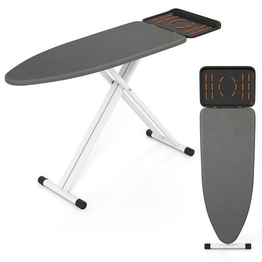 Full Size Foldable Ironing Board with Iron Rest, Heat-Resistant Dryers Grey at Gallery Canada