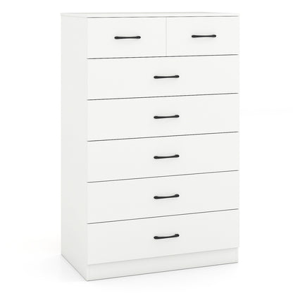 7-Drawer Tall Dresser, Metal Handles, Anti-Tipping Kits, White Dressers & Chests at Gallery Canada