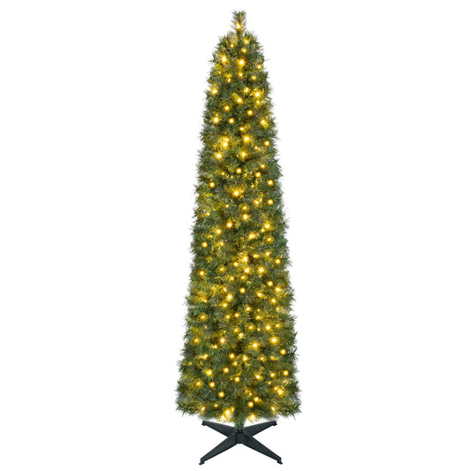 7 Ft Artificial Pine Xmas Tree, 446 Tips, Green Christmas Tree Green at Gallery Canada