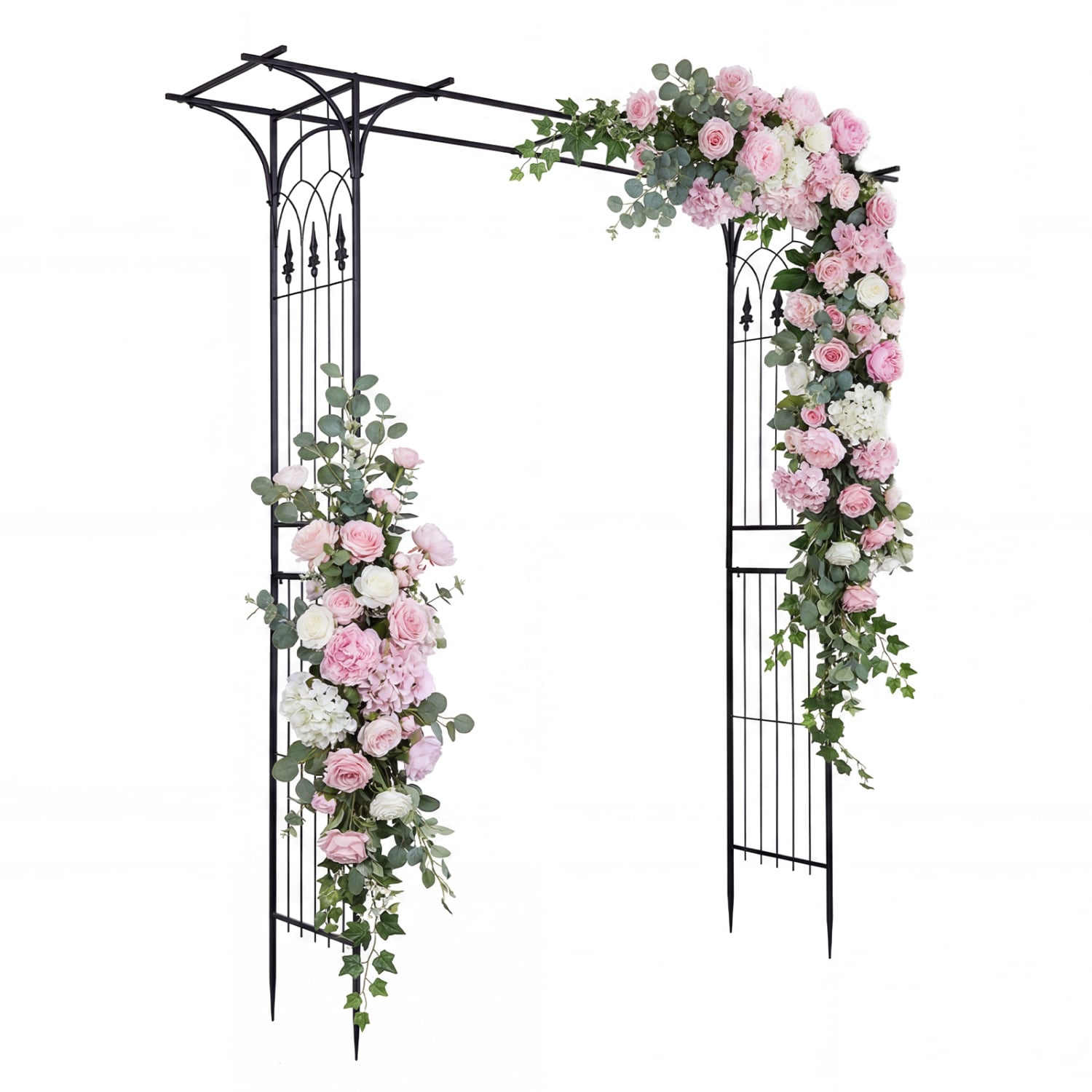 Garden Arch Arbor 7 FT, Flat Top for Climbing Plants Outdoor Decor at Gallery Canada