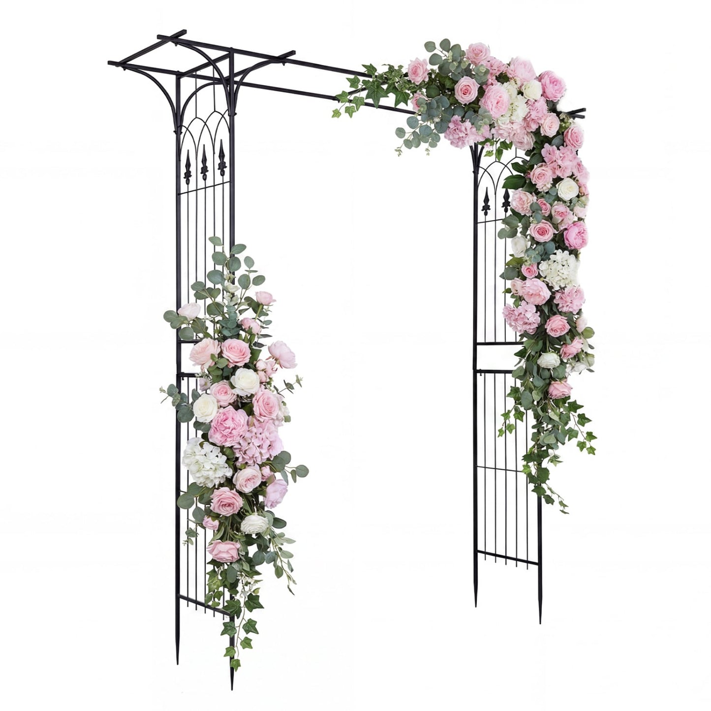 Garden Arch Arbor 7 FT, Flat Top for Climbing Plants Outdoor Decor at Gallery Canada