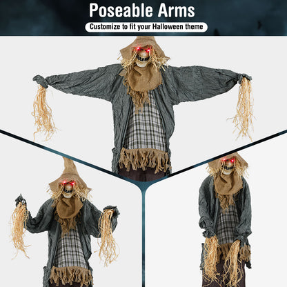 7 FT Animated Scary Scarecrow With Light-Up Eyes, Halloween Decoration Halloween at Gallery Canada