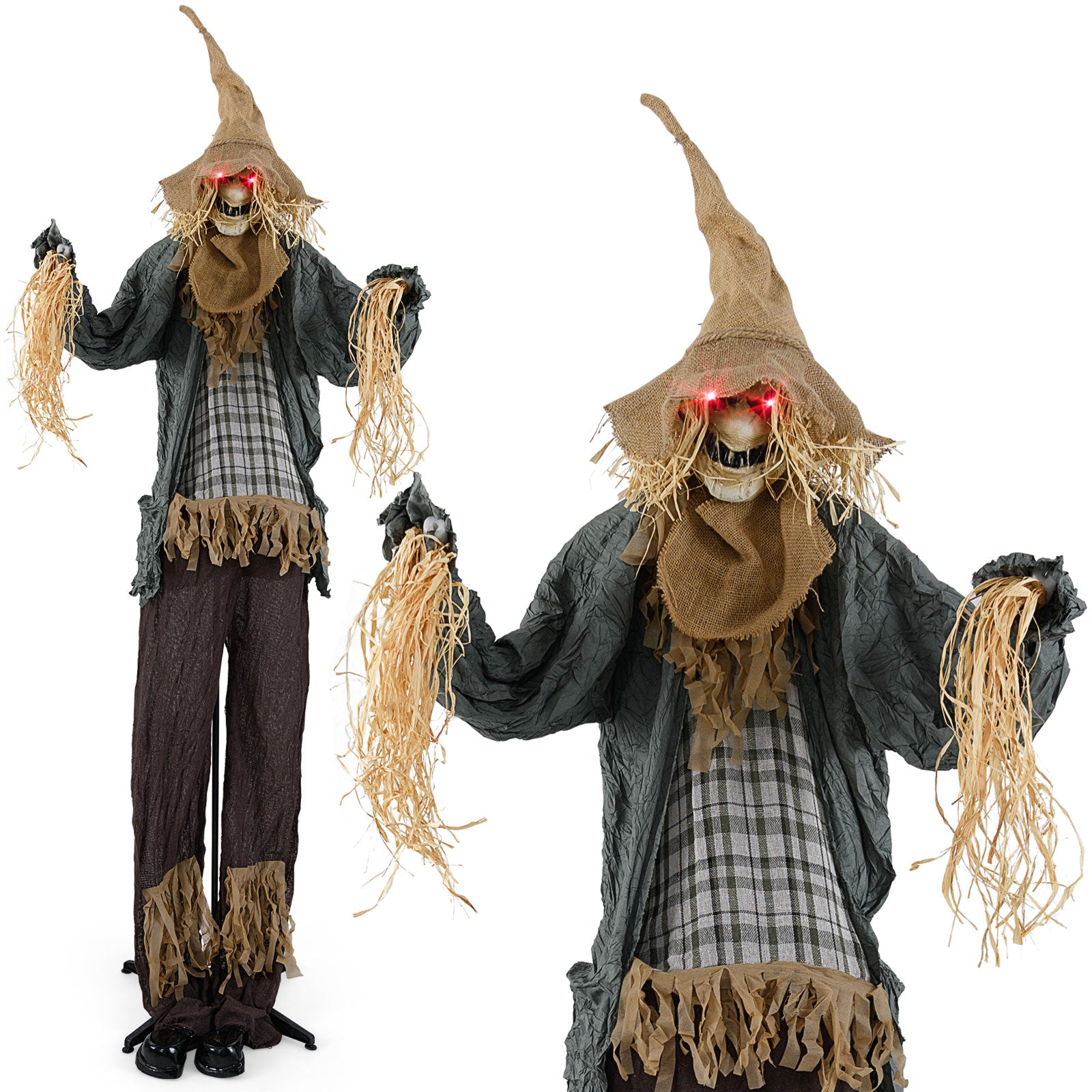 7 FT Animated Scary Scarecrow With Light-Up Eyes, Halloween Decoration Halloween at Gallery Canada