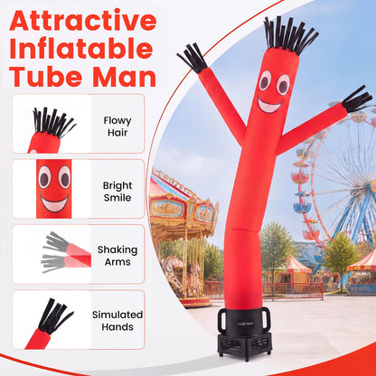 7 FT Inflatable Tube Man with Blower, Black