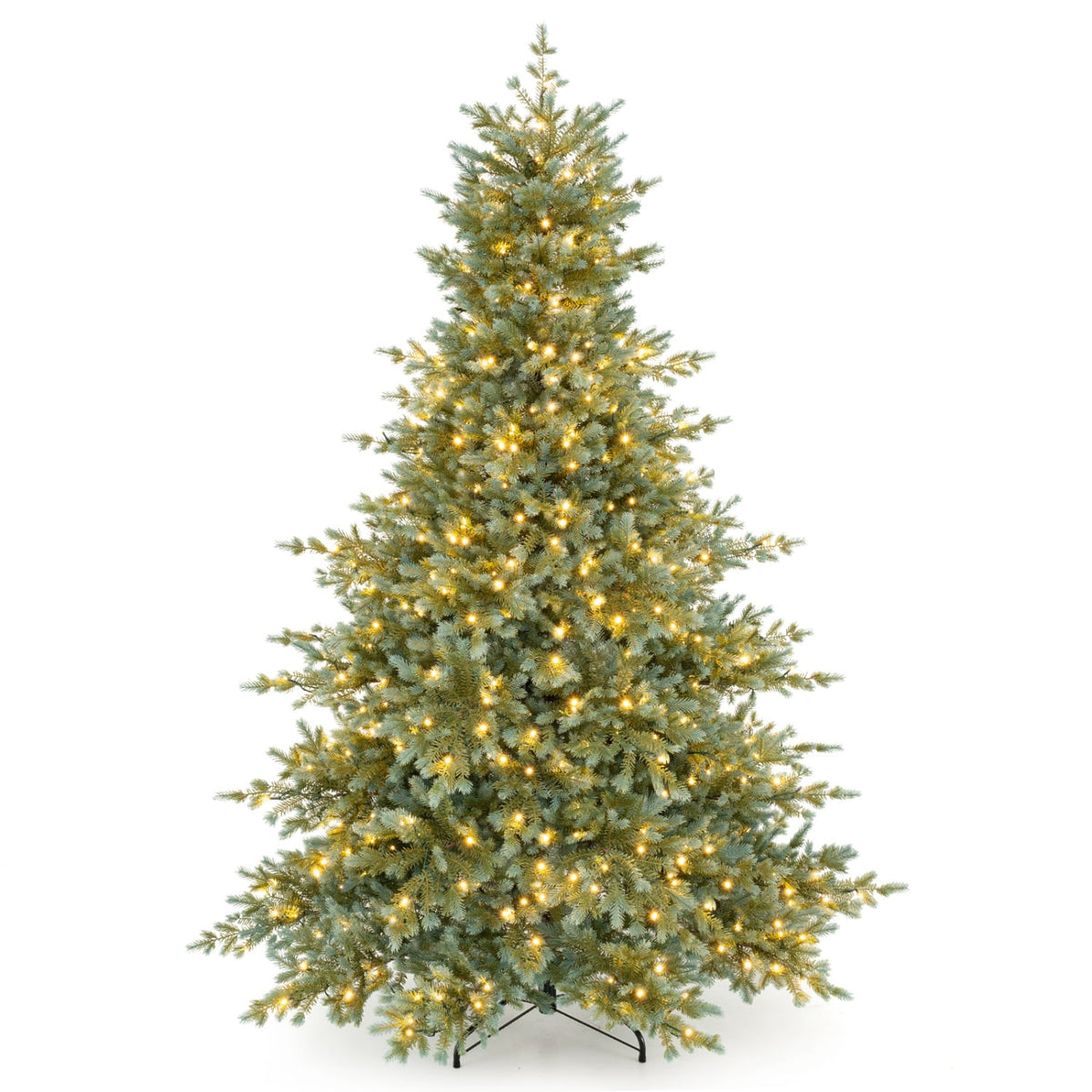 7 FT Pre-Lit Artificial Christmas Tree 460 LED Lights, Green