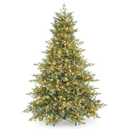 7 FT Pre-Lit Artificial Christmas Tree 460 LED Lights, Green