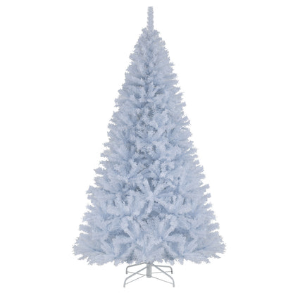 7 Feet Artificial Christmas Tree Hinged Pre-Lit Xmas Tree with 11 Lighting Modes, White Christmas Tree at Gallery Canada