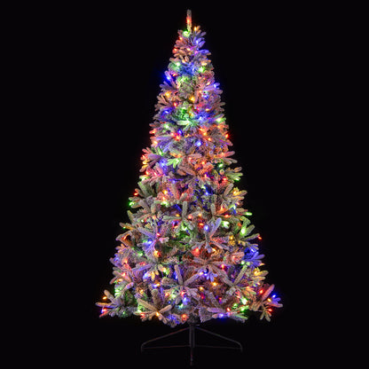 7 Feet Half Artificial Christmas Tree with 852 PE & PVC Branch Tips and 9 Modes-M, Green Christmas Tree at Gallery Canada
