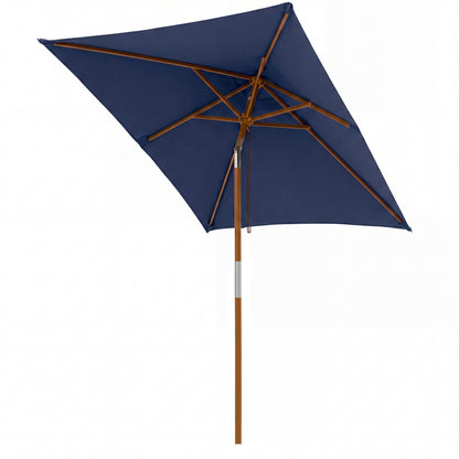 7 Ft Outdoor Rectangular Patio Umbrella, Navy Outdoor Umbrellas at Gallery Canada