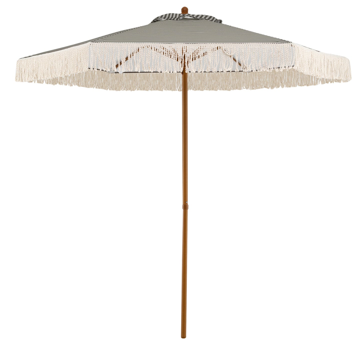 7 Feet Patio Umbrella, Sun Protective Beach Umbrella With Fringe Tassel, Green Outdoor Umbrellas at Gallery Canada