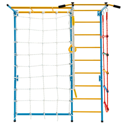 7 In 1 Kids Indoor Gym Playground Swedish Wall Ladder for Solid Wall, Yellow Climbers & Slides at Gallery Canada