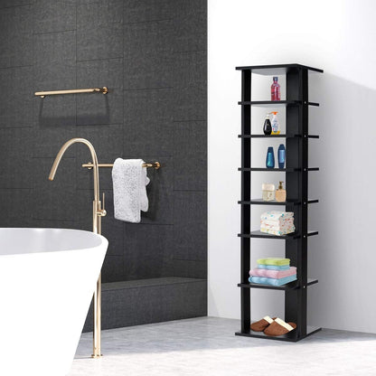 7-Tier Shoe Rack, Free Standing Storage Shelves, Black Shoe Racks & Storage Benches at Gallery Canada