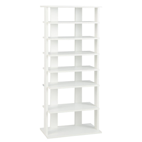 7 Tier Vertical Shoe Rack, White